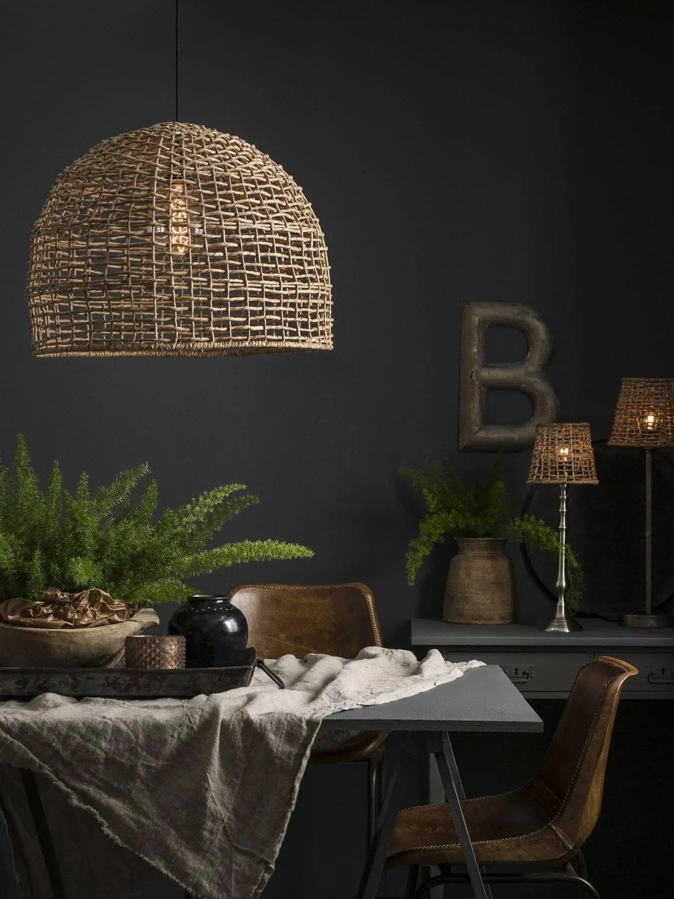 Cebu loftslampe, Natur, Ø46 cm PR Home