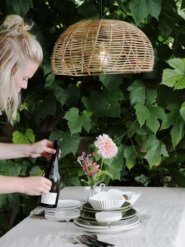 Mayla pendel til udendørs brug - Natur, Ø43x24 cm - PR Home