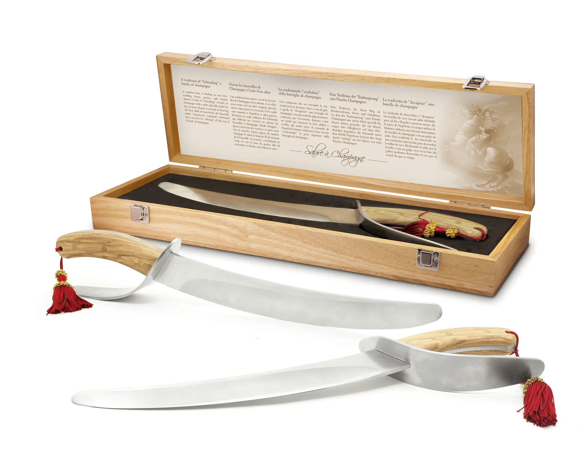 Hussard champagnesabel 50,5 cm, Rustfrit stål-eg Pulltex