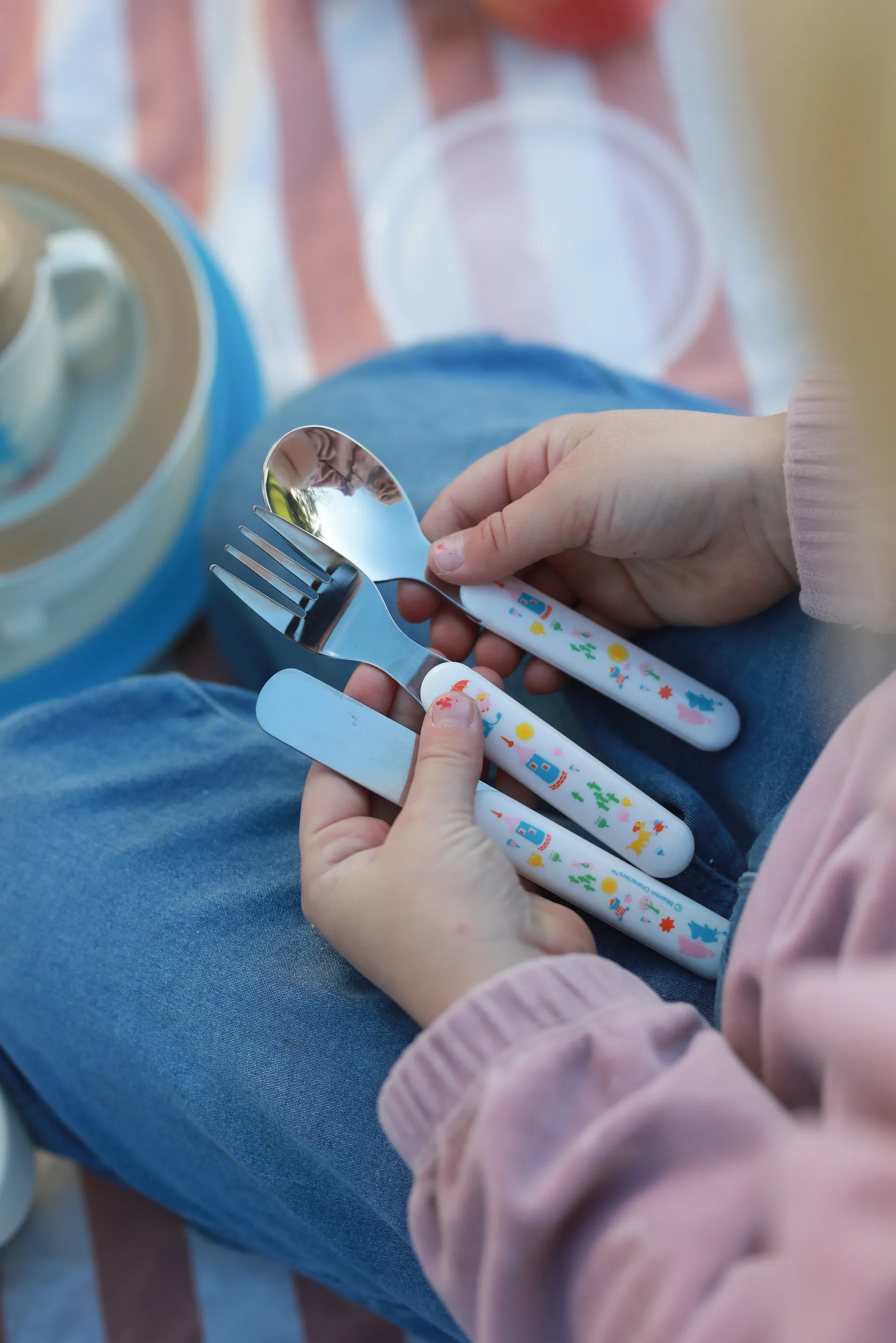 Mumi 80 bestiksæt 3 dele, Hvid Rätt Start