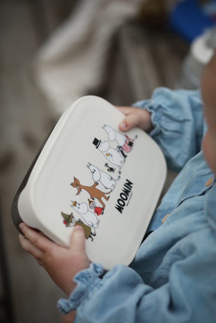 Mumi Familie madkasse metal 13x17 cm, Beige Rätt Start