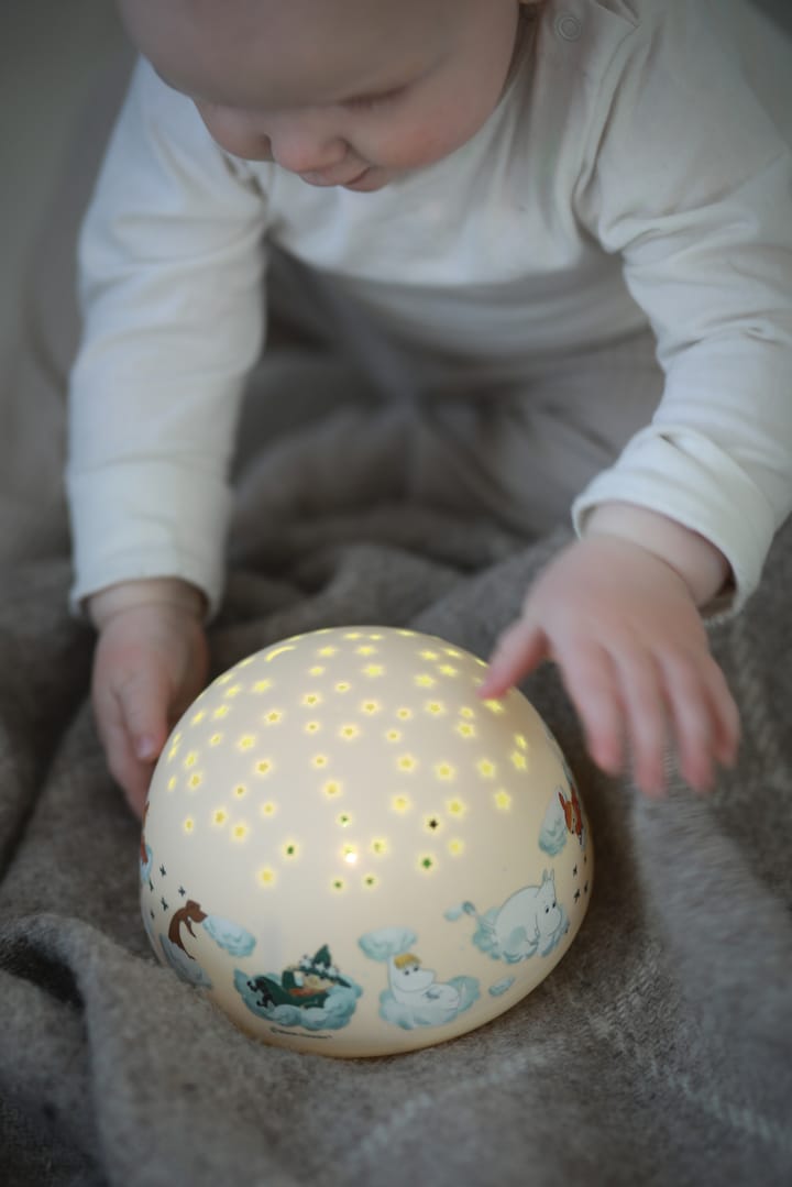 Mumi natlampe med stjernehimmel og musik, Gul Rätt Start