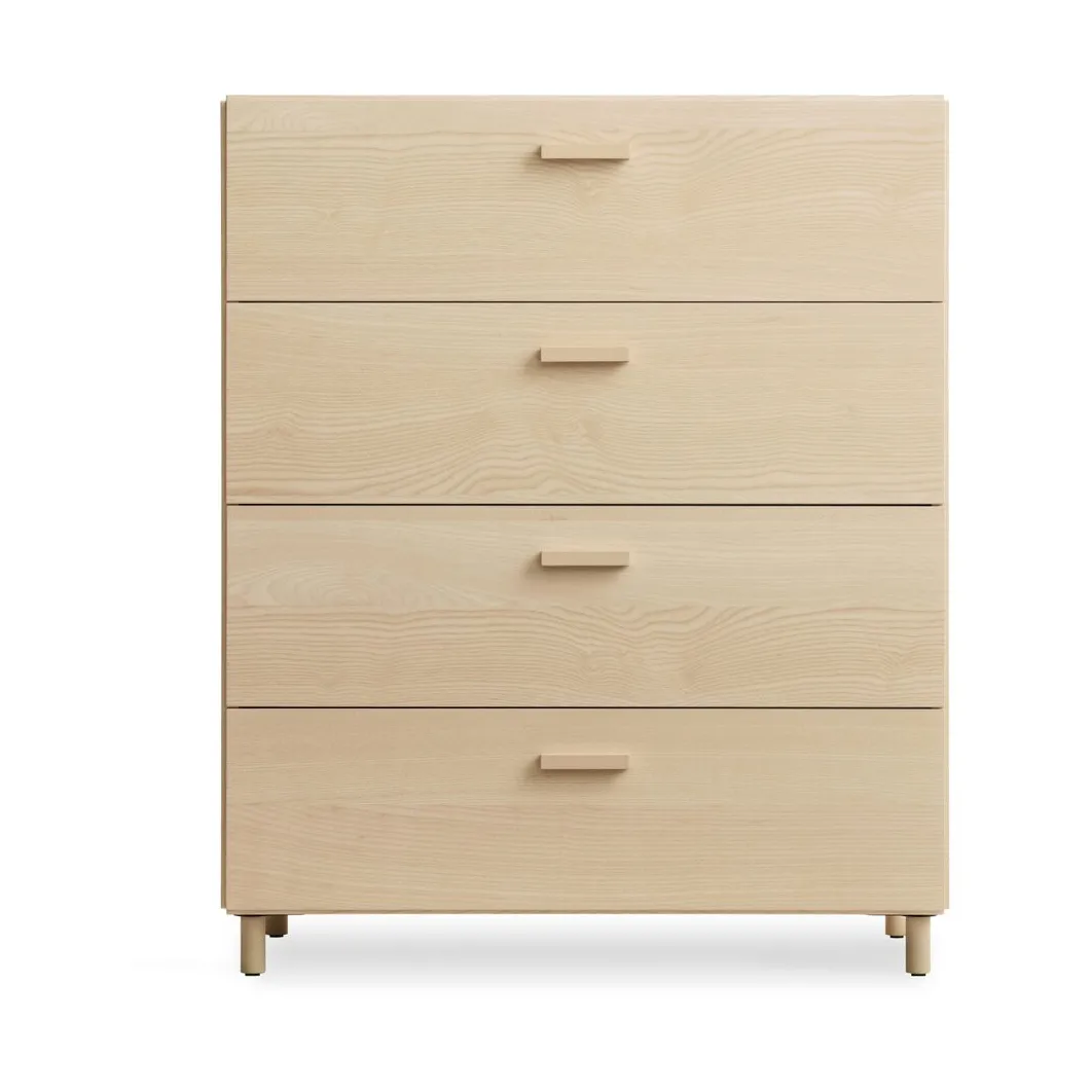 Relief bred kommode med ben 82x92,2 cm ask,  Relief