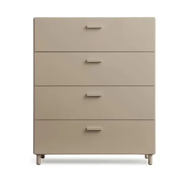 Relief bred kommode med ben 82x92,2 cm beige - Relief