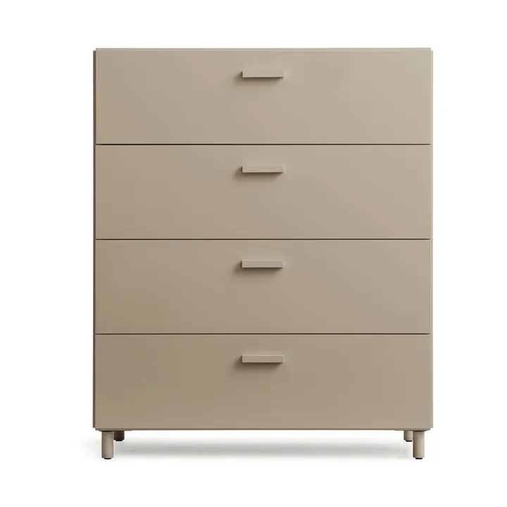 Relief bred kommode med ben 82x92,2 cm beige - Relief