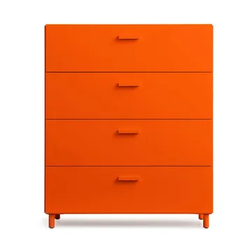 Relief bred kommode med ben 82x92,2 cm orange - Relief