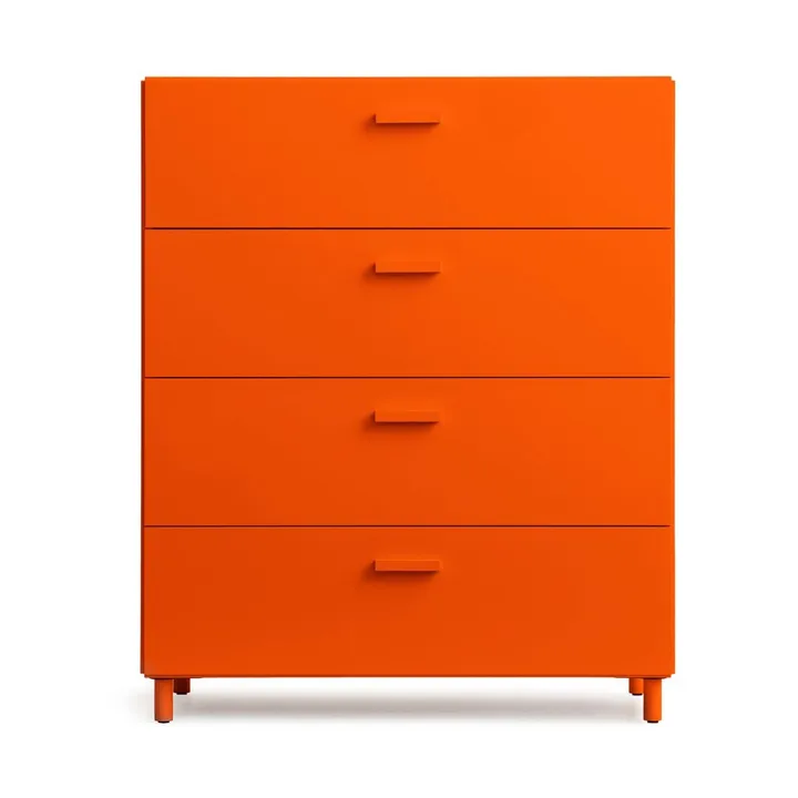 Relief bred kommode med ben 82x92,2 cm orange - Relief