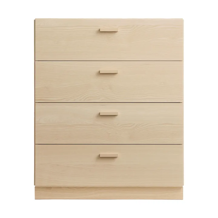Relief bred kommode med sokkel 82x92,2 cm ask - Relief