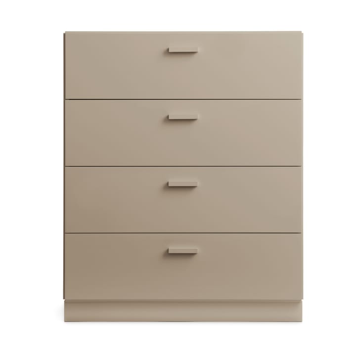 Relief bred kommode med sokkel 82x92,2 cm beige - undefined - Relief