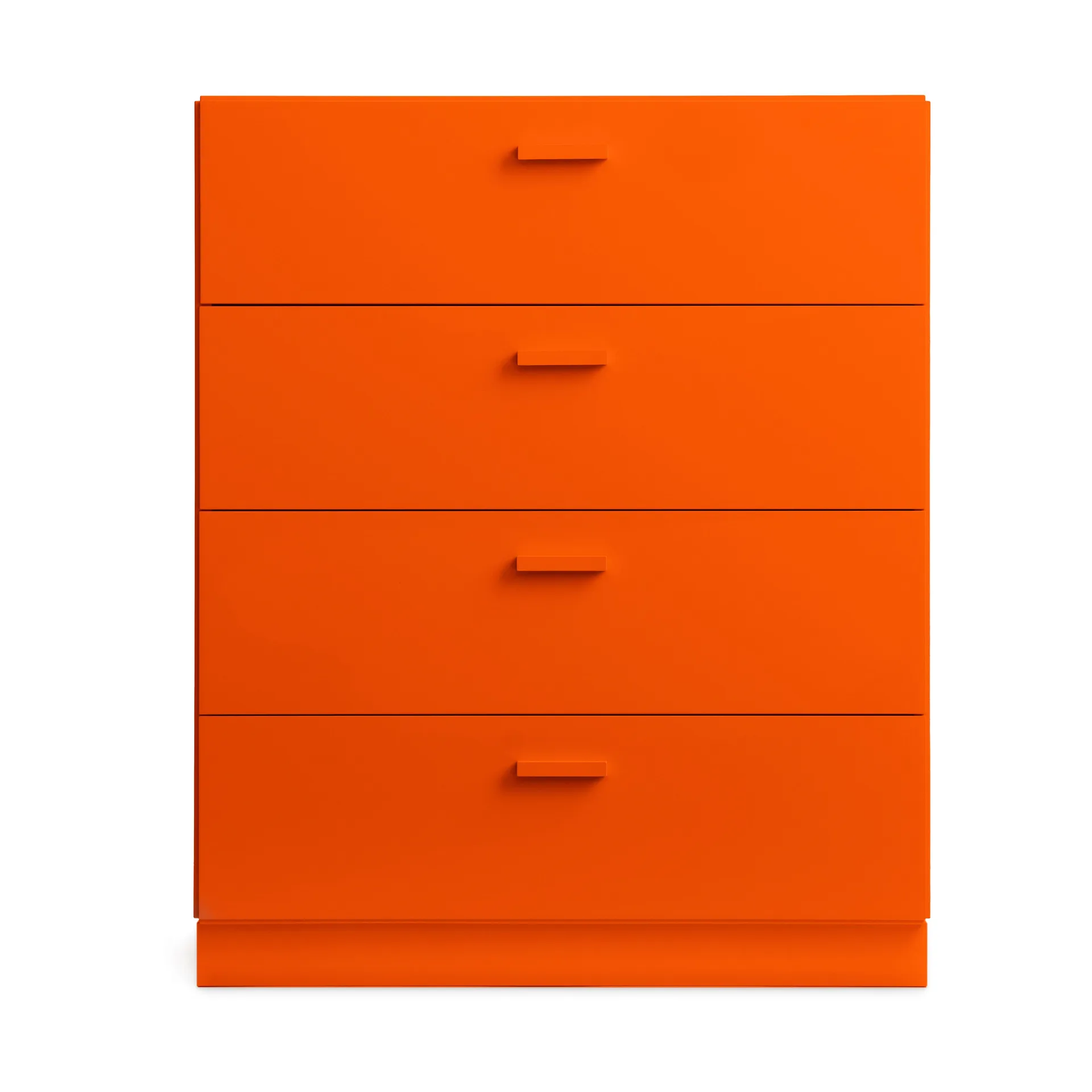 Relief bred kommode med sokkel 82x92,2 cm orange,  Relief
