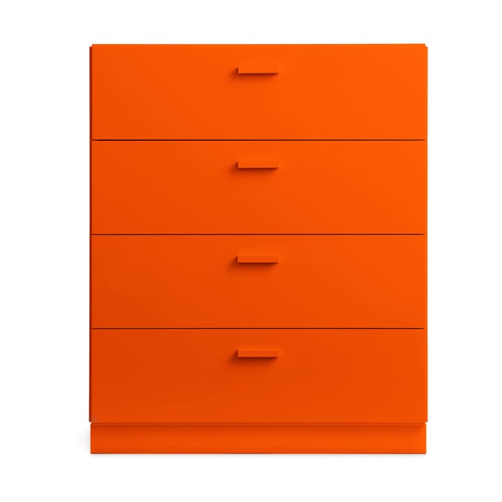 Relief bred kommode med sokkel 82x92,2 cm orange - undefined - Relief