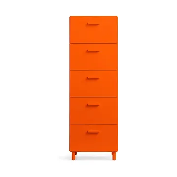 Relief høj kommode med ben 41x115 cm orange - Relief