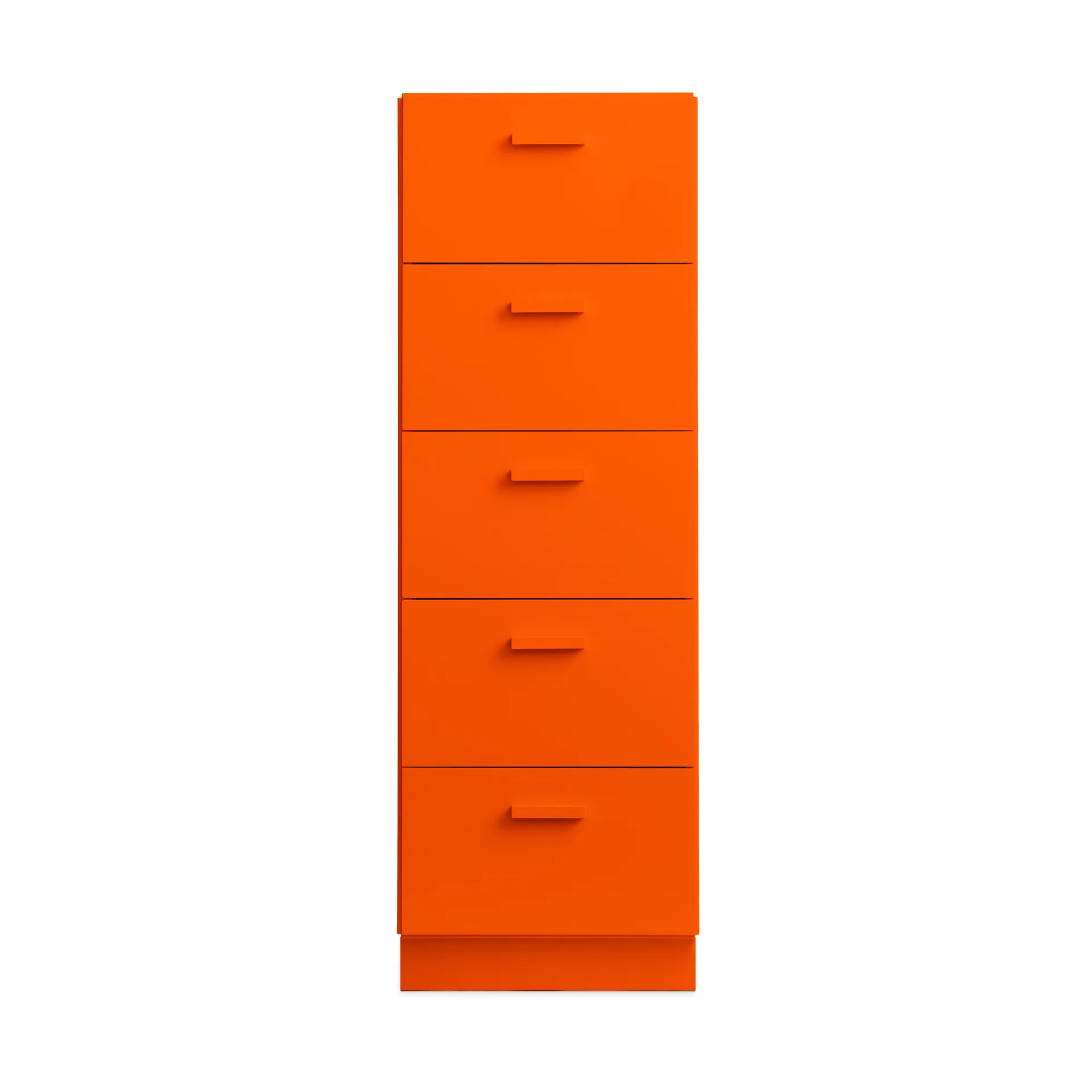 Relief høj kommode med sokkel 41x115 cm orange,  Relief