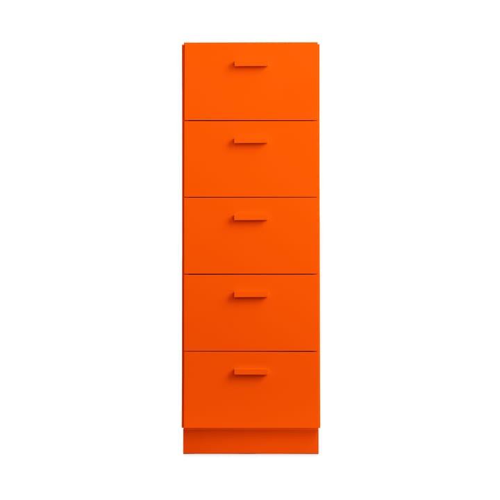 Relief høj kommode med sokkel 41x115 cm orange - undefined - Relief