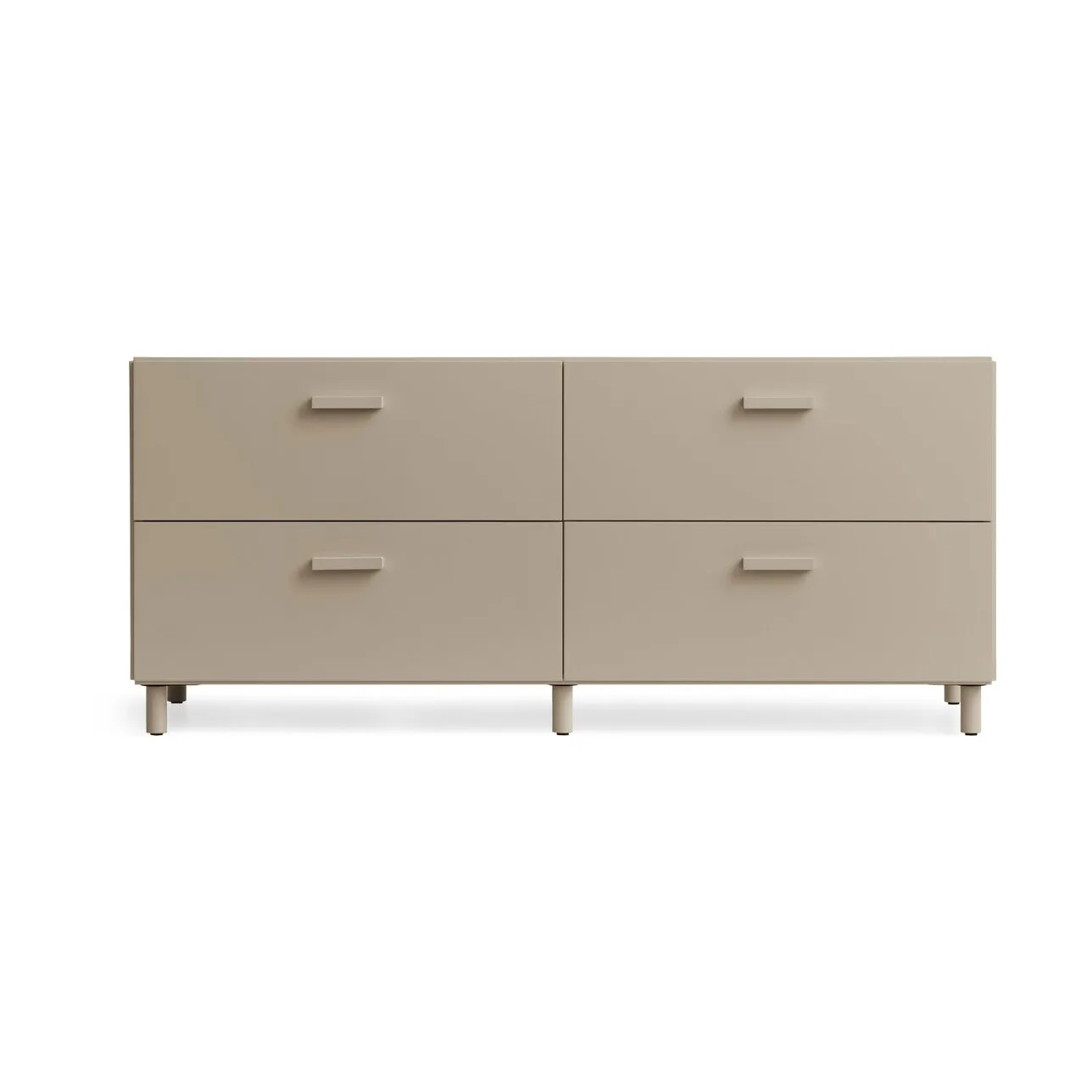 Relief lav kommode med ben 123x46,6 cm beige,  Relief