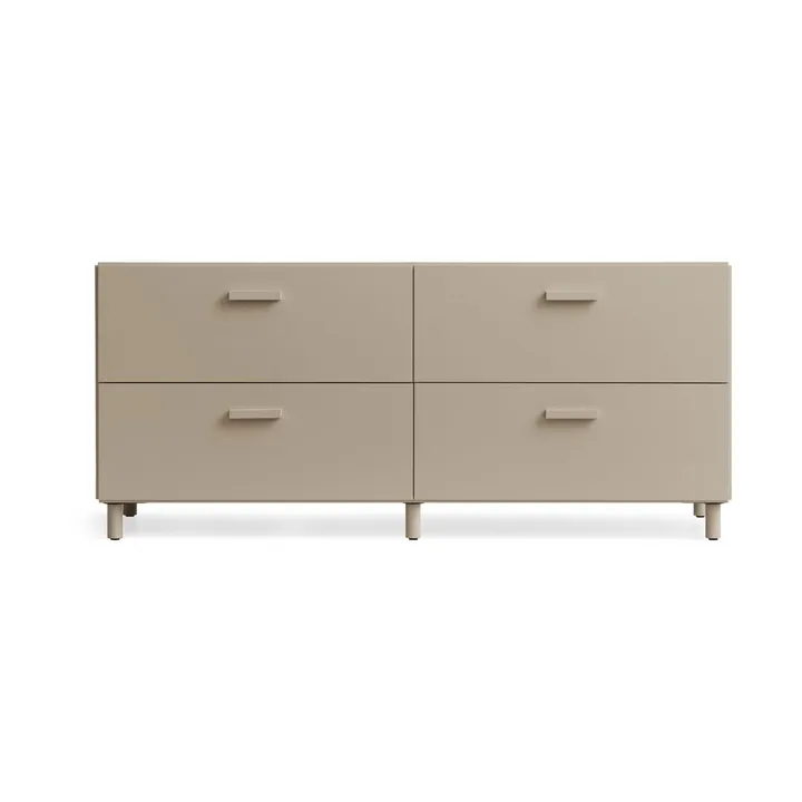 Relief lav kommode med ben 123x46,6 cm beige - Relief
