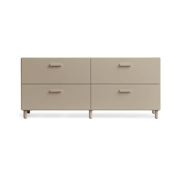 Relief lav kommode med ben 123x46,6 cm beige - undefined - Relief