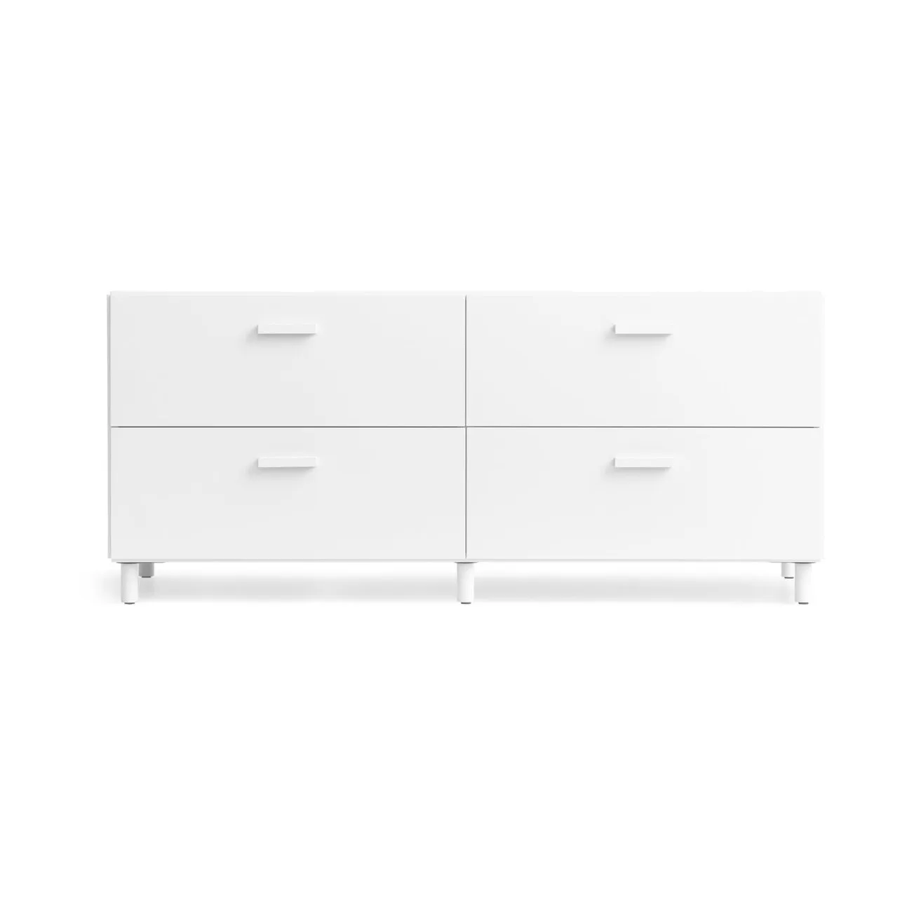 Relief lav kommode med ben 123x46,6 cm hvid,  Relief