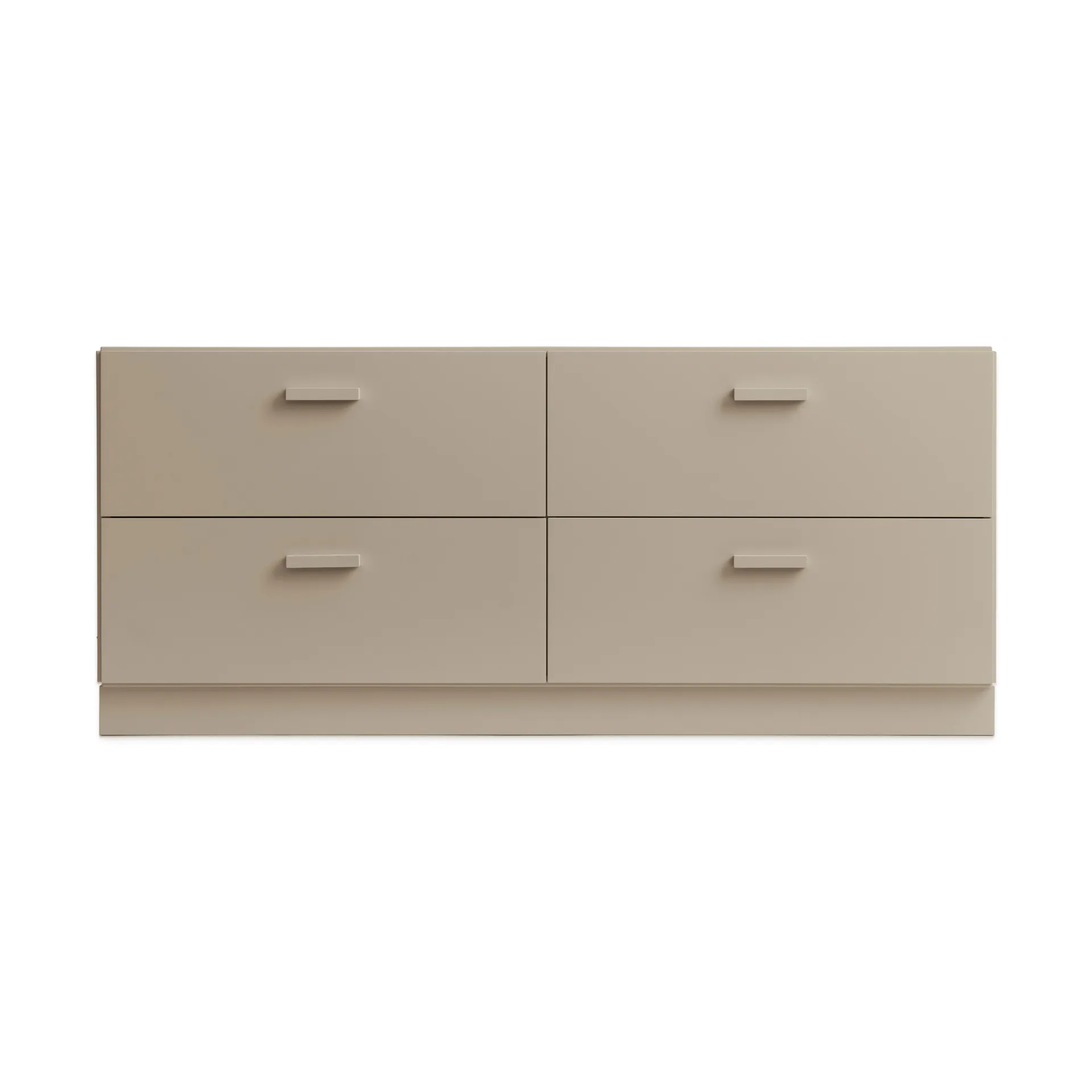 Relief lav kommode med sokkel 123x46,6 cm beige,  Relief