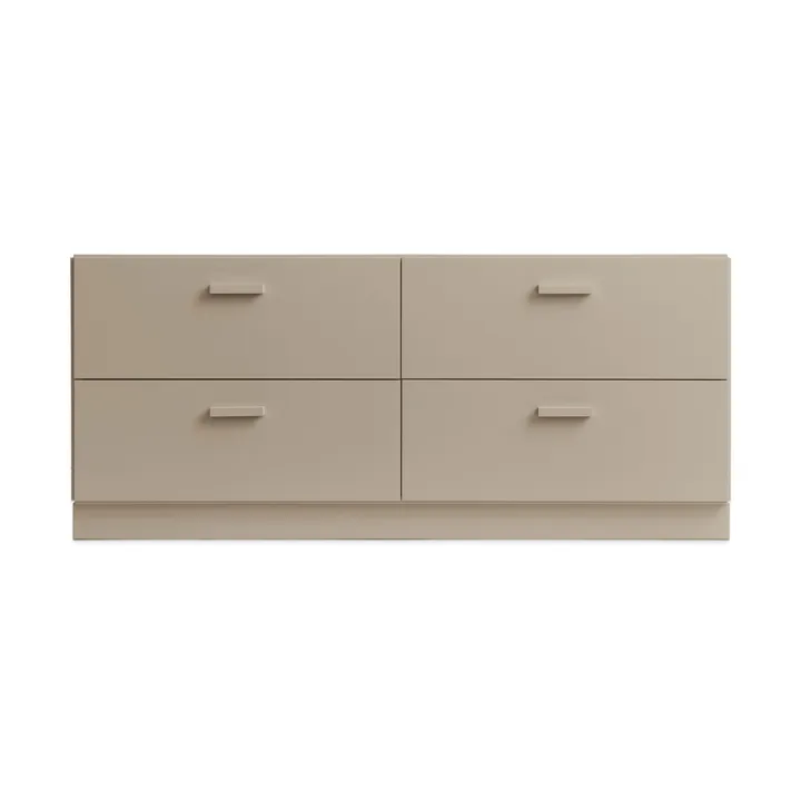 Relief lav kommode med sokkel 123x46,6 cm beige - Relief