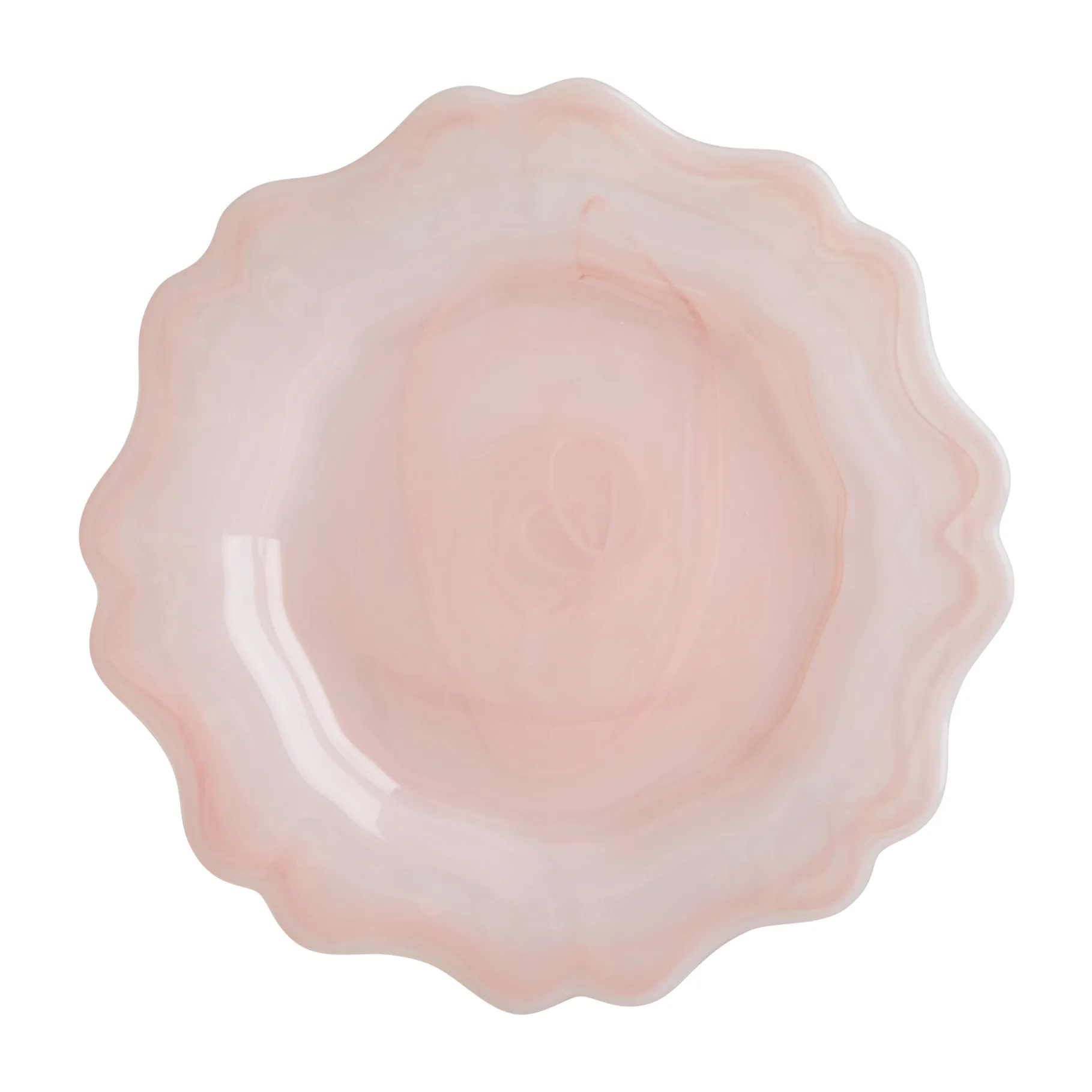 Alabaster asiet Ø21 cm, Soft pink RICE
