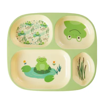 Rice børneservice 4 dele - Frog - RICE