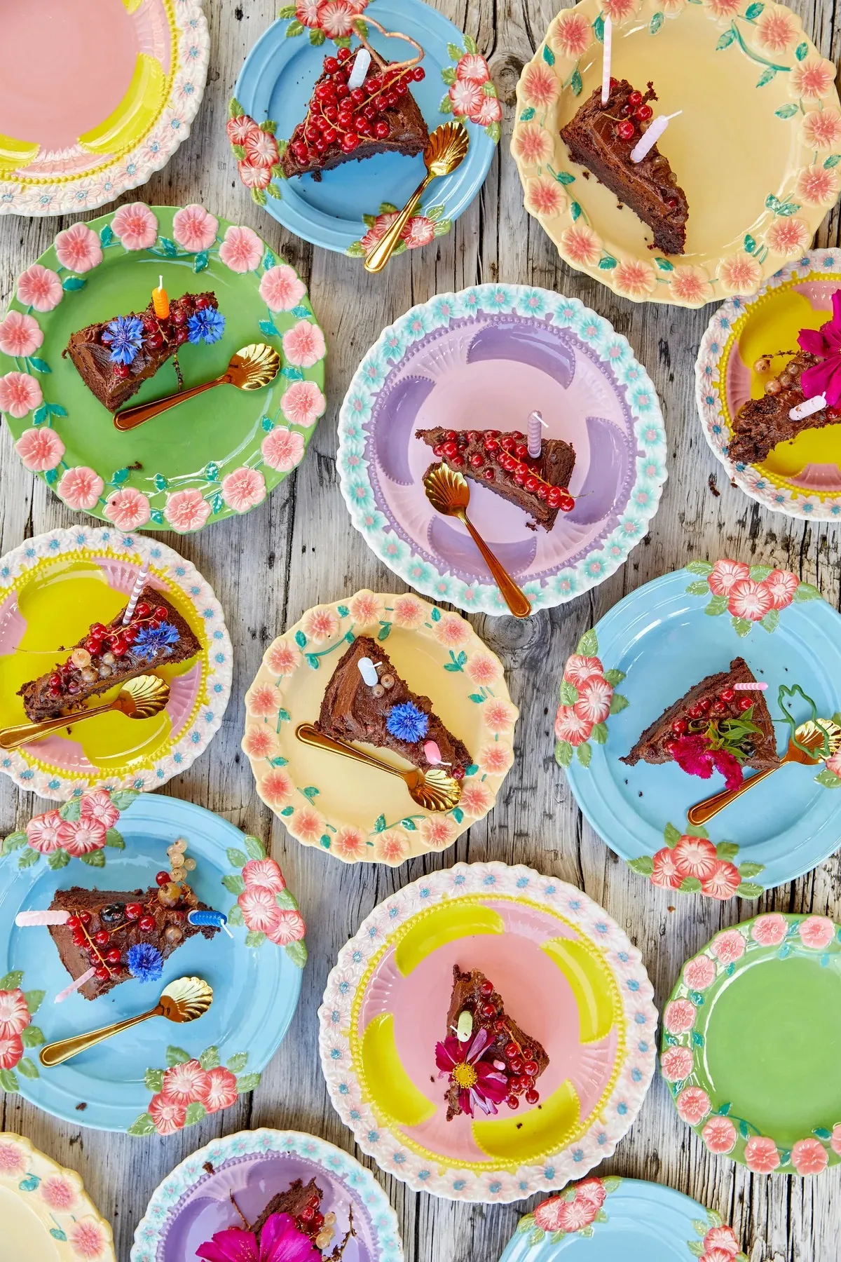 Rice Embossed Flower asiet Ø20 cm, Sage green RICE