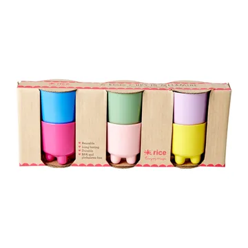 Rice æggebæger melamin 6 dele - Multicolor - RICE