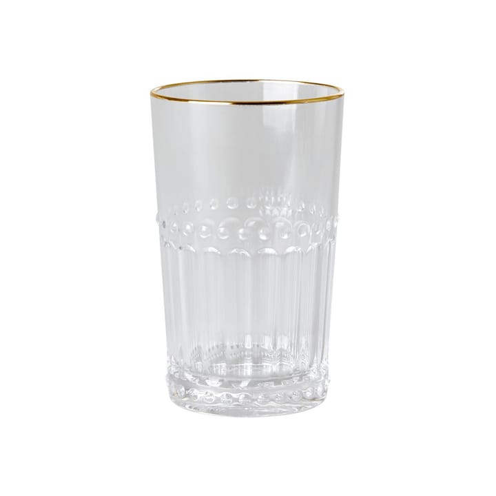 Rice glas akryl 43 cl - Clear/Gold edge - RICE