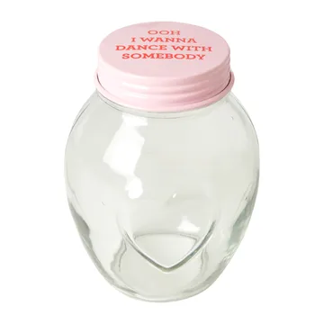 Rice glaskrukke med låg large 1,8 L - Pink - RICE