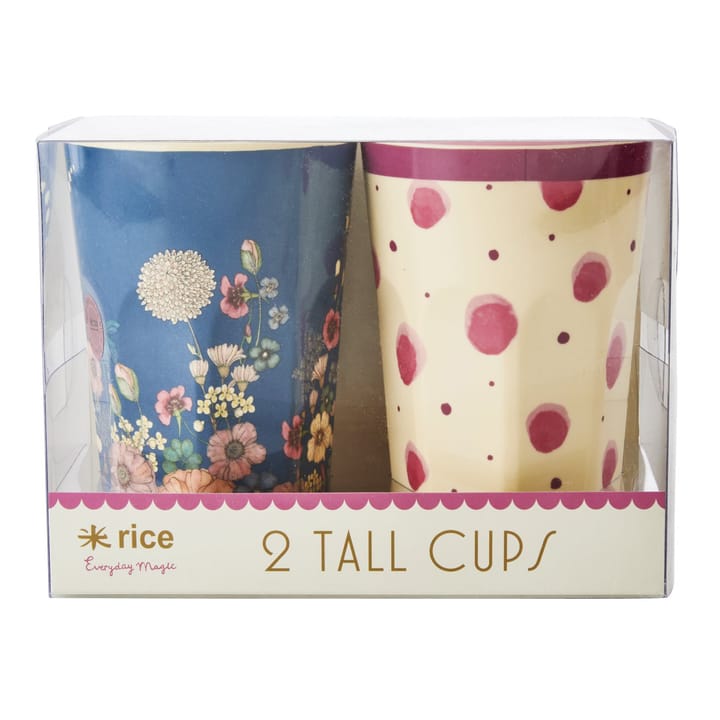 Rice lattekrus 2-pak - Watercolor splash pink - RICE
