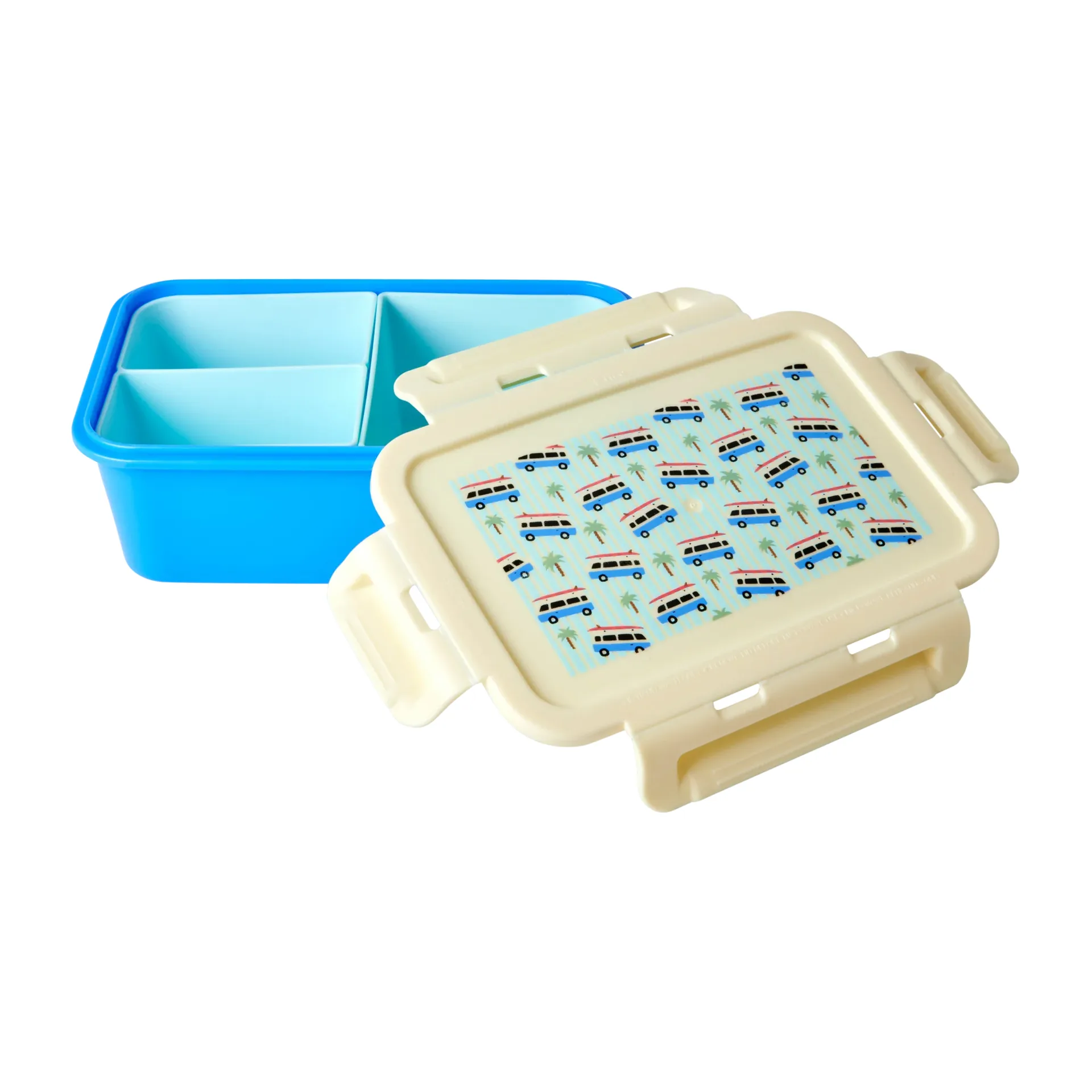 Rice madpakke med 3 rum, Cars/Blue RICE