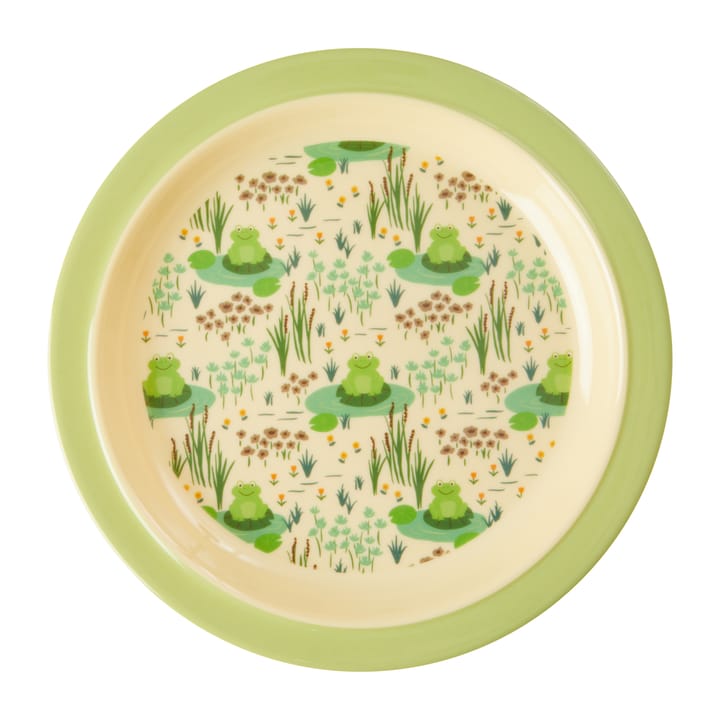 Rice melamin børnetallerken Ø22 cm - Frog - RICE