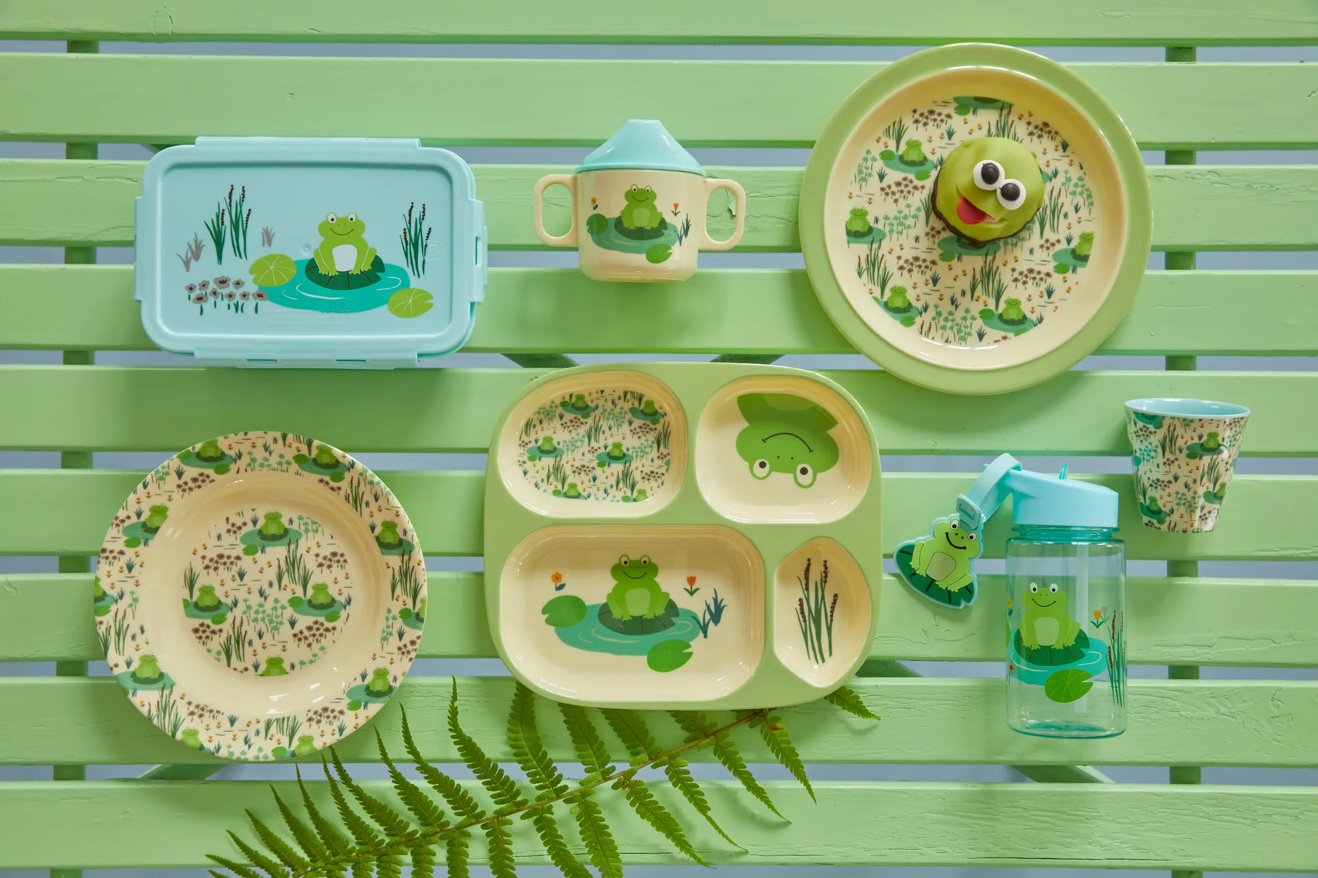 Rice melamin børnetallerken Ø22 cm, Frog RICE