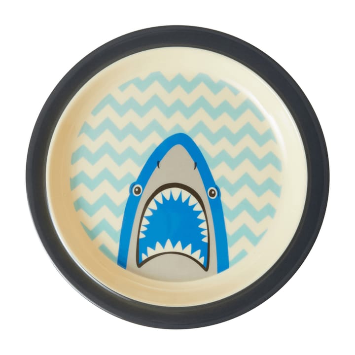 Rice melamin børnetallerken Ø22 cm - Shark - RICE
