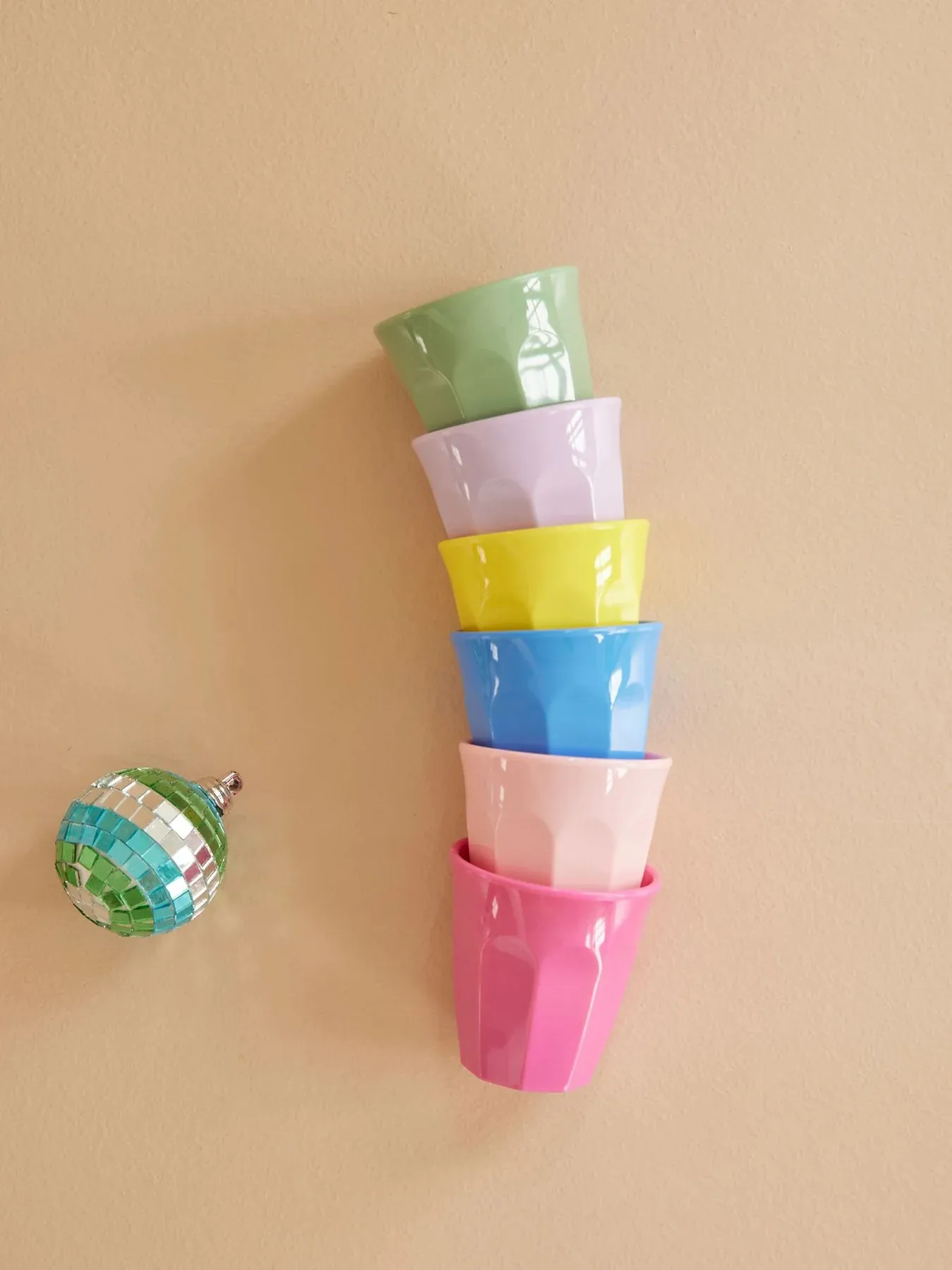 Rice melaminkop xsmall 6-pak, Multicolor RICE