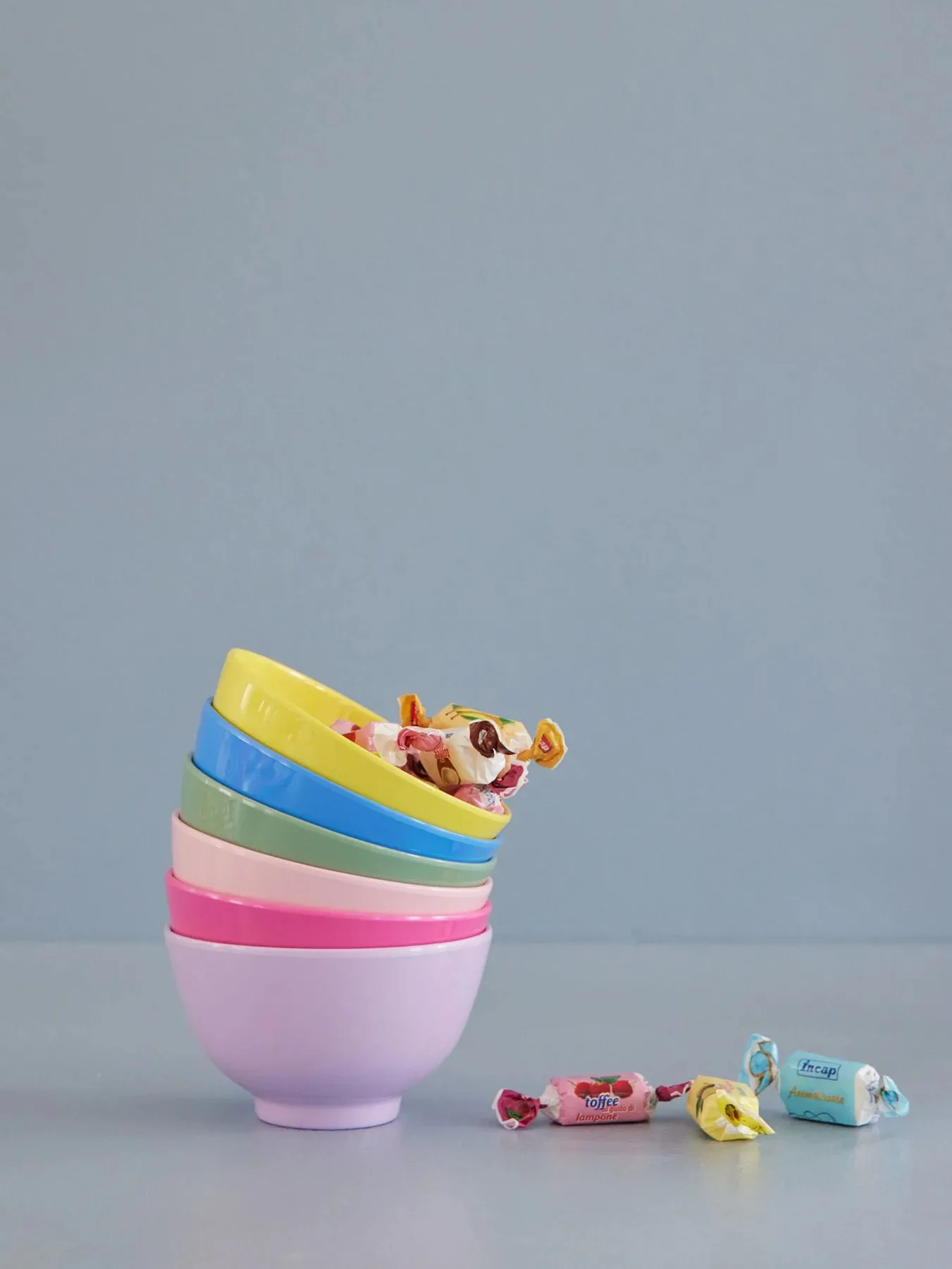 Rice melaminskål small Ø11 cm 6 dele, Multicolor RICE