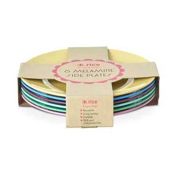 Rice melamintallerken Ø21 cm 6-pak - Show your true colors - RICE