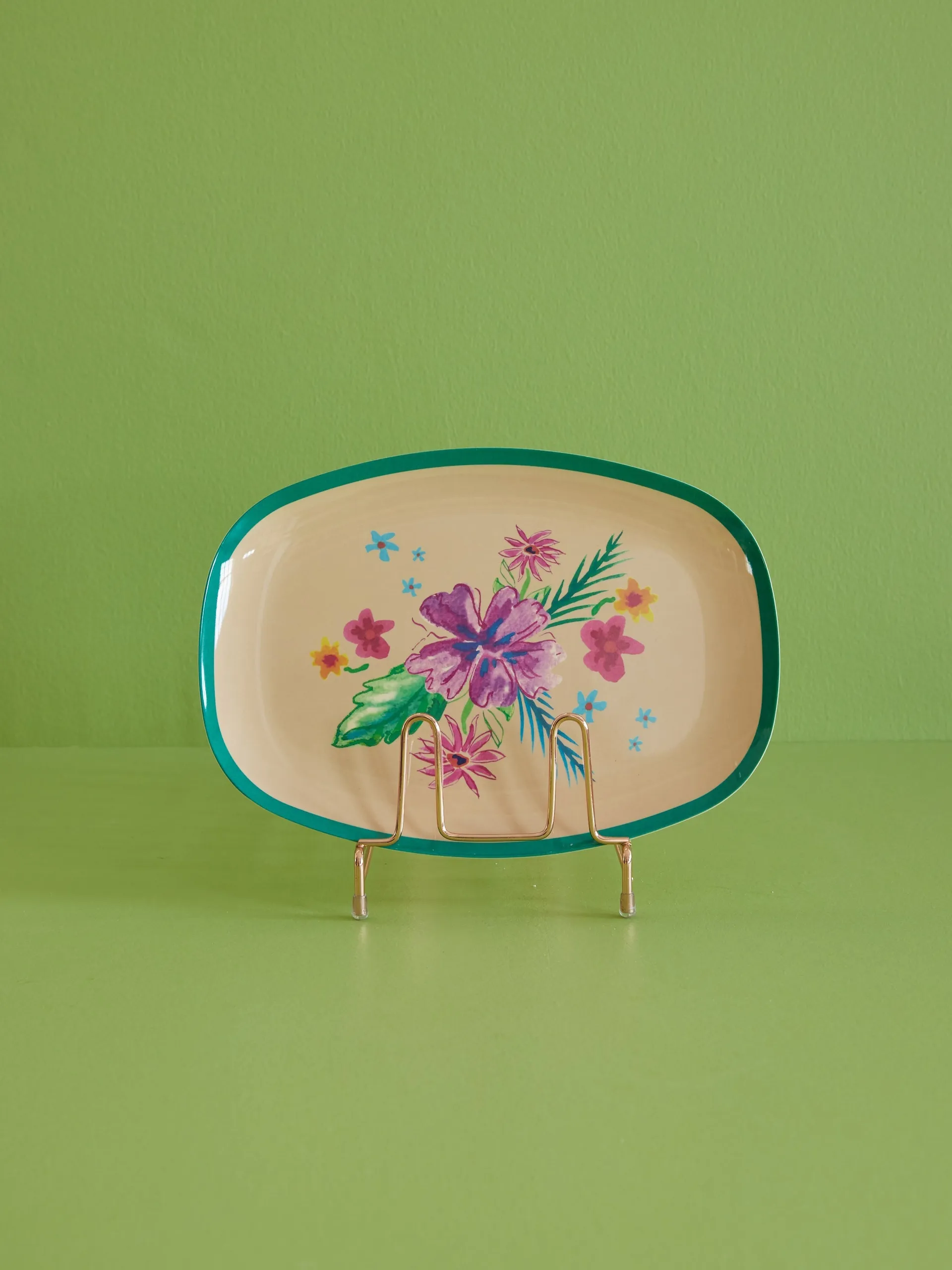 Rice melamintallerken 22 x 30 cm, Arda bloom RICE