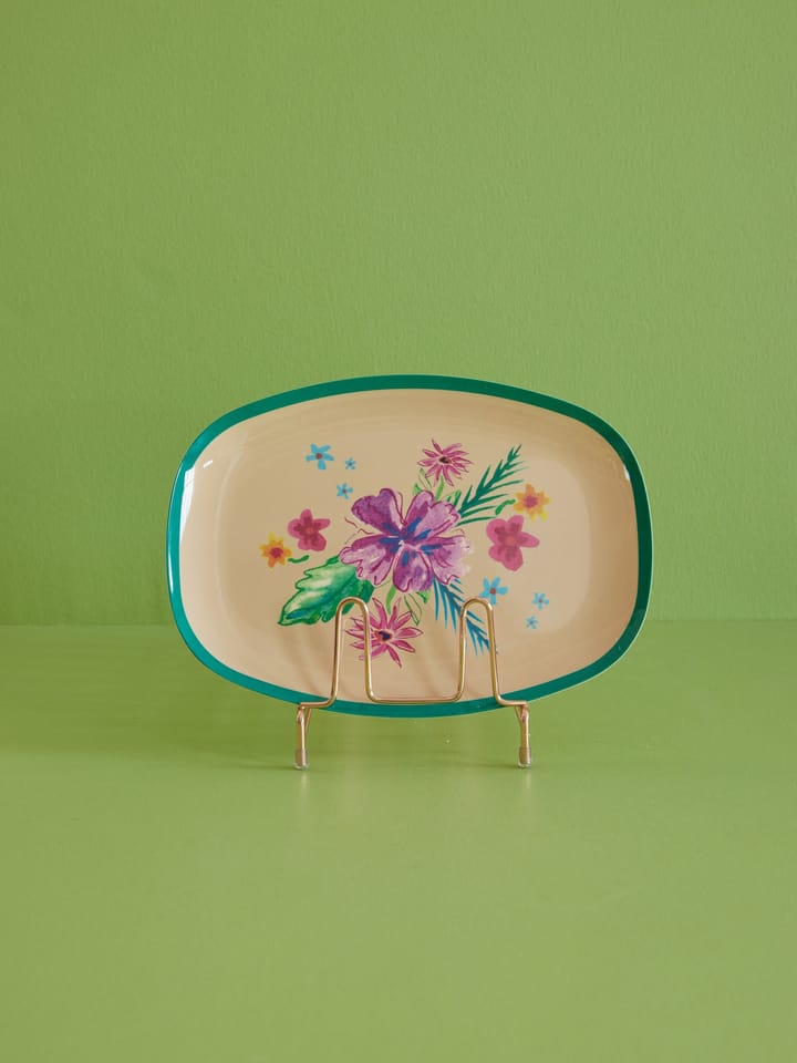Rice melamintallerken 22 x 30 cm, Arda bloom RICE