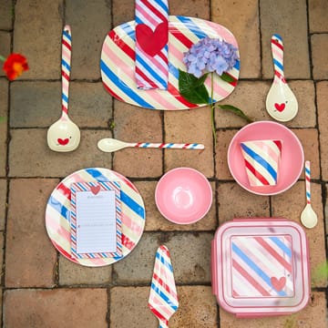 Rice melamintallerken 22 x 30 cm - Candy stripes - RICE