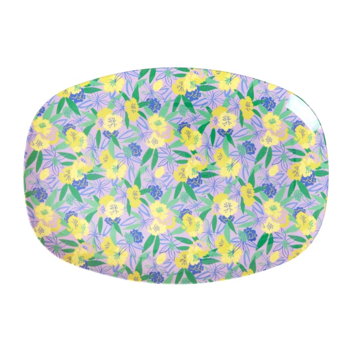 Rice melamintallerken 22 x 30 cm - Fancy pansy - RICE