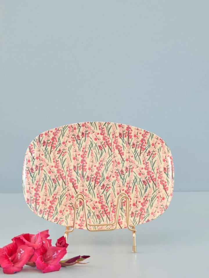 Rice melamintallerken 22 x 30 cm, Floral field RICE