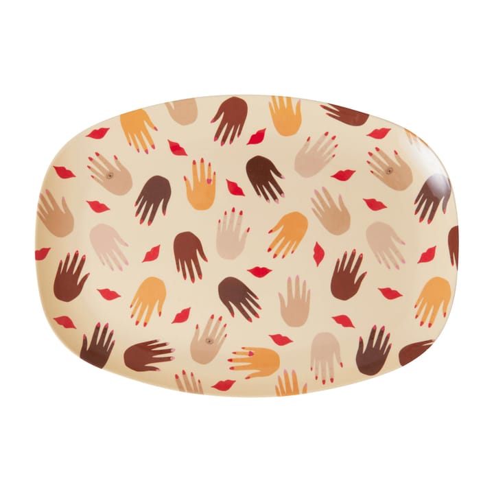 Rice melamintallerken 22 x 30 cm - Hands and kisses
 - RICE
