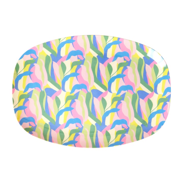Rice melamintallerken 22 x 30 cm - Jungle fever - RICE