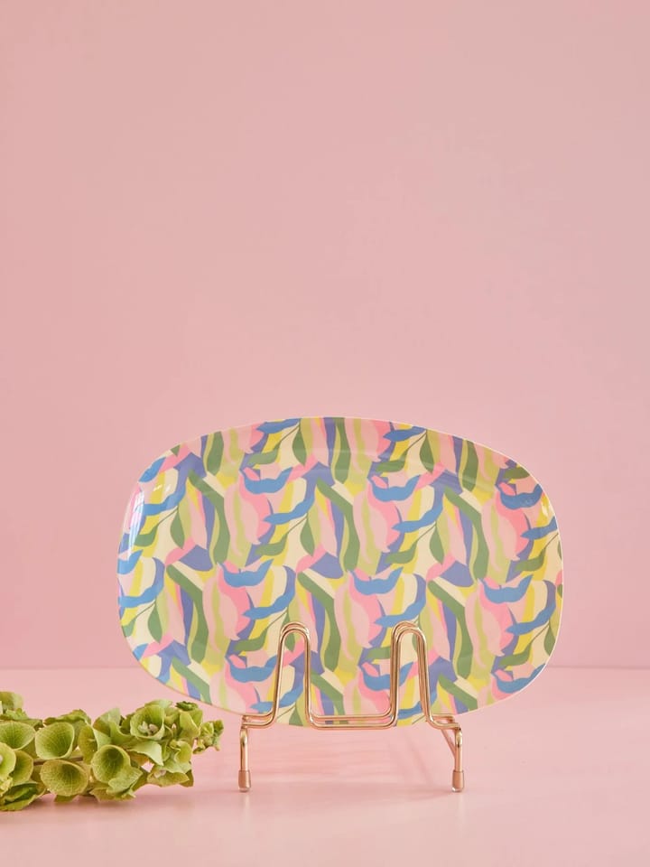 Rice melamintallerken 22 x 30 cm, Jungle fever RICE