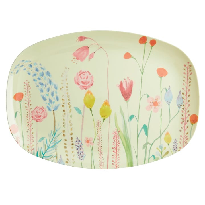 Rice melamintallerken 22 x 30 cm - Summer flowers - RICE