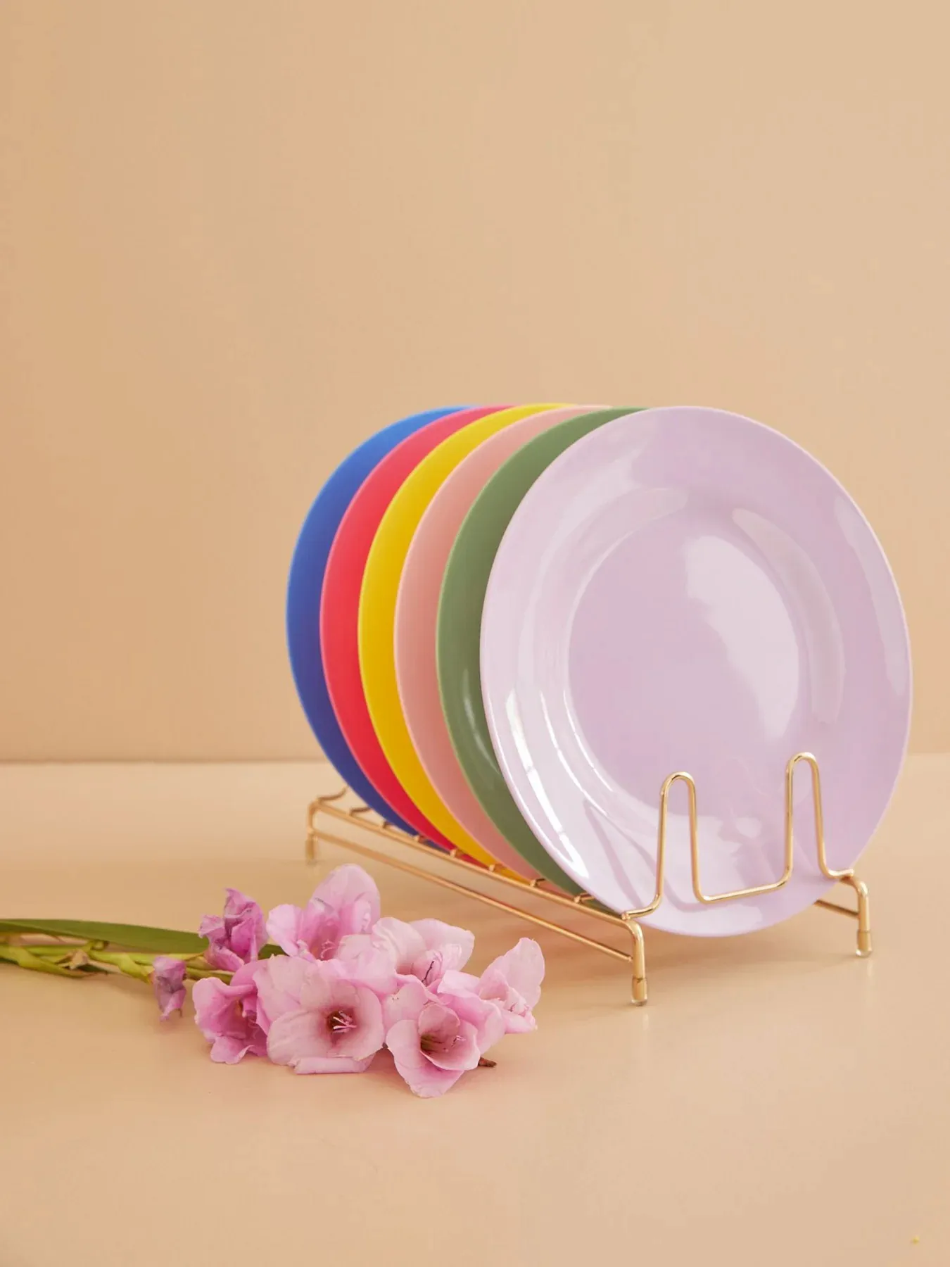 Rice melamintallerken Ø26 cm 6 dele, Multicolor RICE