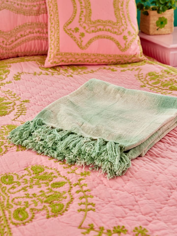 Rice plaid 125x150 cm, Tie-dye, green RICE