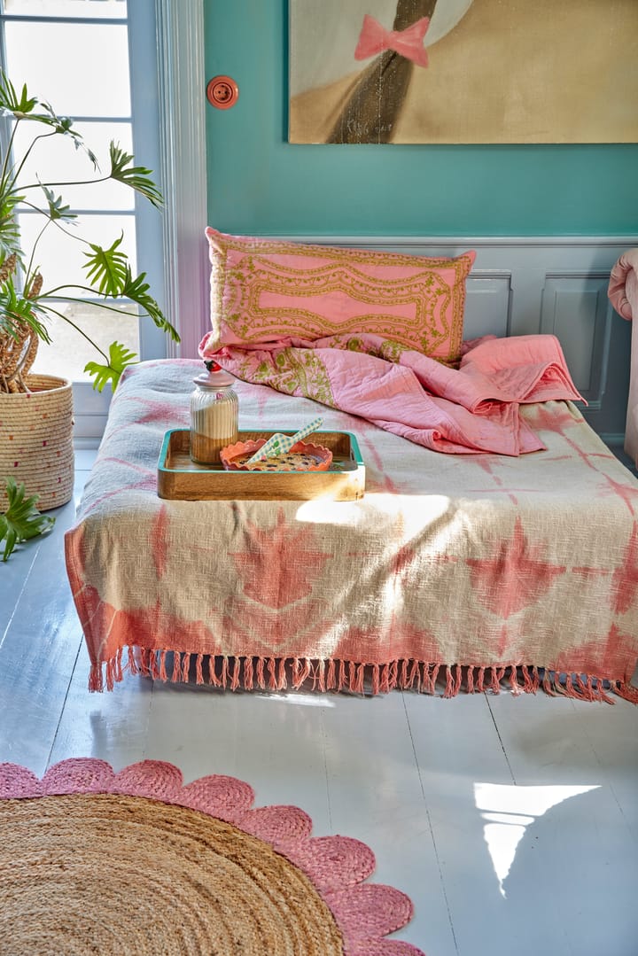 Rice plaid 125x150 cm, Tie-dye, soft pink RICE